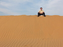 Aaron on sand dune