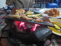 At table tile meat cooker