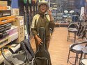 Avi with his new guitar, a thank-you from Tony for a week of guiding