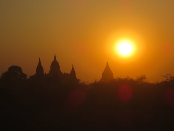 Sunset over Bagan