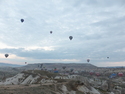 Balloons lifting off