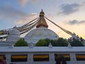 Boudhanath stupa at dusk