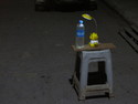 Imagine you&#39;re walking down the street in an unknown town at night and everything is closed and you come upon a small plastic stool about 2 meters into the street with two water bottles and a small elephant light illuminating them but no one around, no signs, nothing. Do you approach? No! You know there&#39;s some sort of pit/net/swinging log trap.