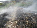 The railway was the only place I saw garbage in Yangon but it was everywhere... and sometime on fire