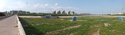 Chifeng with new buildings red mountain and power plants
