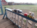 Clean dishes in tsagaannuur