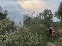 Climbing to Chisapani at dusk