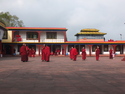 Courtyard of rumtek monastery