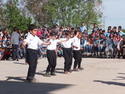 Cute little young boys dancing