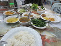 Dinner our monk friend ordered