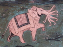 Elephant with many trunks