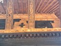 Erotic carvings on the roof struts in Bhaktapur