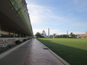 Field and mosque in brunei