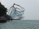 Fishing nets off fort kochi