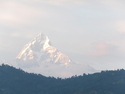 Fishtail mountain at dusk