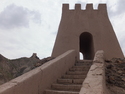 Fort at overhanging wall