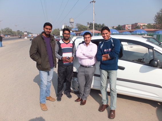 Four guys that gave me a lift out of Amritsar