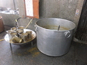 Giant vat of dal
