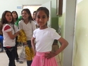 Girl in pink skirt