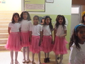 Girls in pink skirts