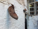 Hanging shoes