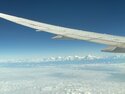 The Himalayas from the plane, half an hour before landing in Kathmandu