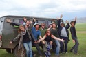 Jazz hands with the van