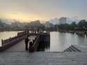 Kamal Pokhari at sunset