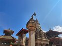 King Bhupatindra Malla's column in Bhaktapur