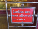 If I knew a young boy I would have totally stolen this sign for the door to his room.
