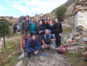 Large trekking group