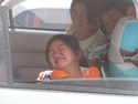Laughing mongolian girl