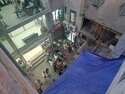 Looking down on the secret samosa spot in Thamel