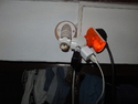Lots of things plugged into a lightbulb outlet