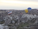 Low flying hot air balloons