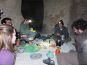 Making dinner in the cave