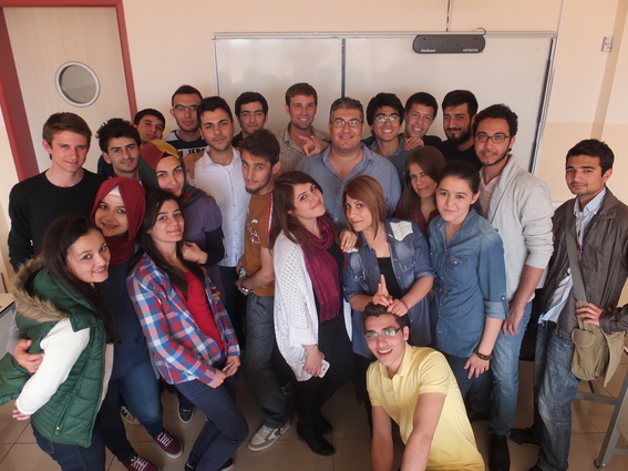 Me and one of the English classes at Gaziantep University