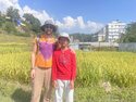 Me and Avi in the rice paddies