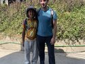 Me and Avi in tie-dye before heading to Patan