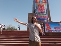 Me and lennon statue