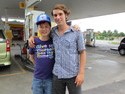 Me and my friend/guide/host Loon in Penang in the gas station he dropped me off at to hitchhike up to Langkawi from.