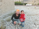 Me and young girl in red