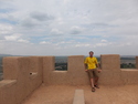 Me at overhanging wall