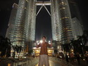 Me at petronas towers at night