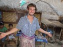 Me dressed up like a traditional lombok villager