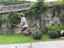 Me flying on witches broom