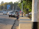 Me hitchhiking in yangon