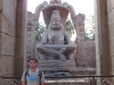 Me in front of the laxmi narishma temple