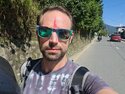 Me on a motorbike, with a fresh tika