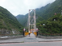 Me on bridge over taroko gorge